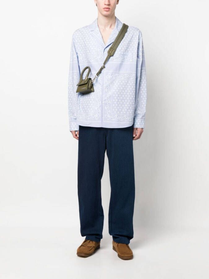 Jacquemus Overhemd met paisley-print Paars
