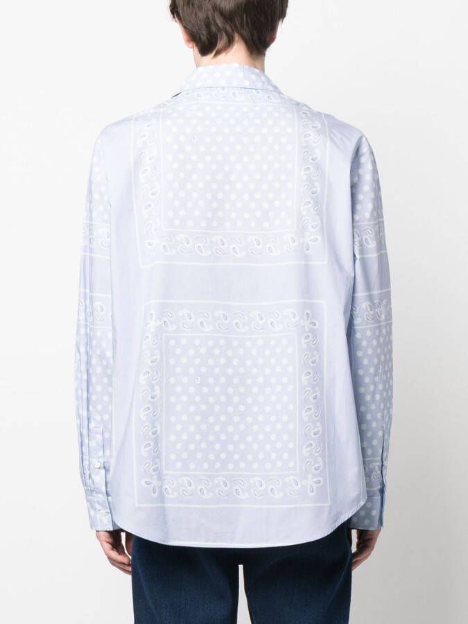 Jacquemus Overhemd met paisley-print Paars
