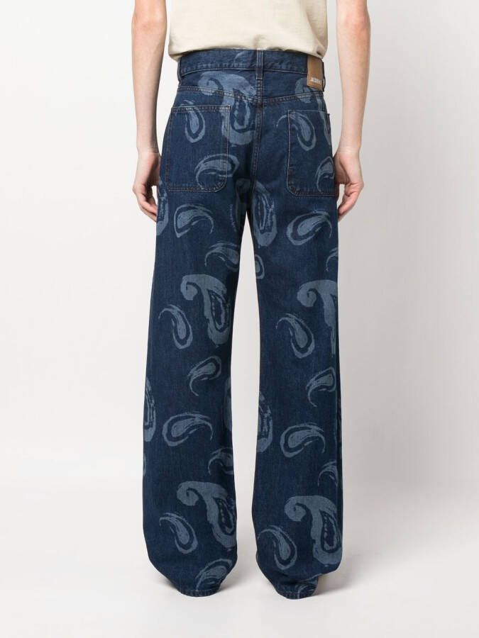 Jacquemus Jeans met wijde pijpen Blauw