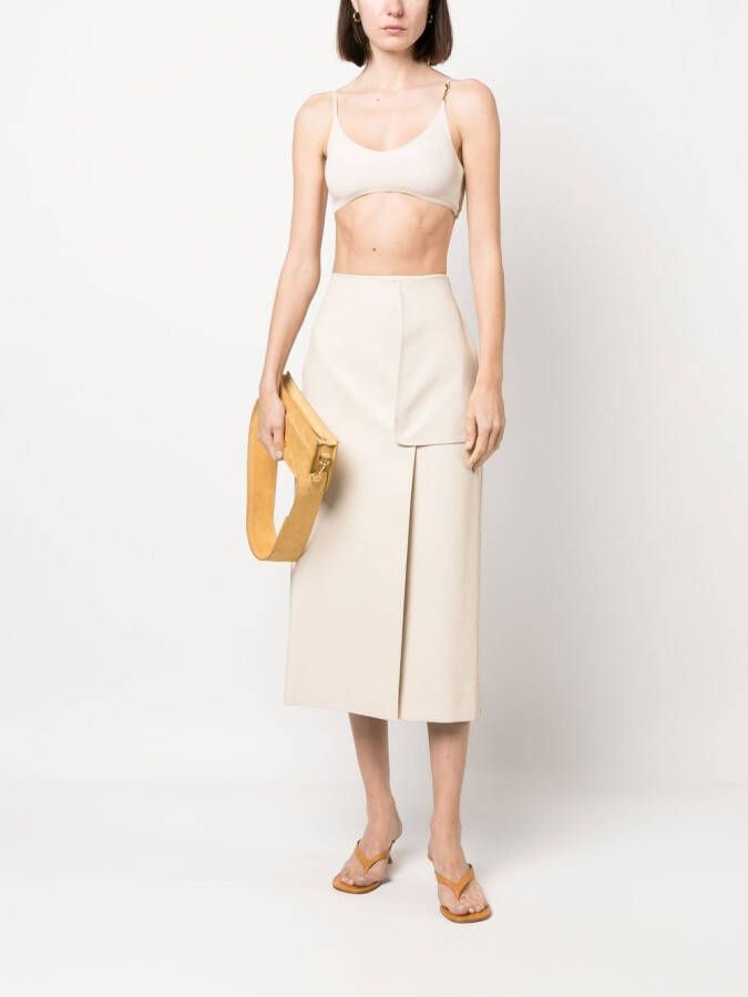 Jacquemus Cropped top Beige