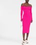 Jacquemus Ribgebreide jurk Roze - Thumbnail 2