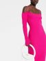 Jacquemus Ribgebreide jurk Roze - Thumbnail 5