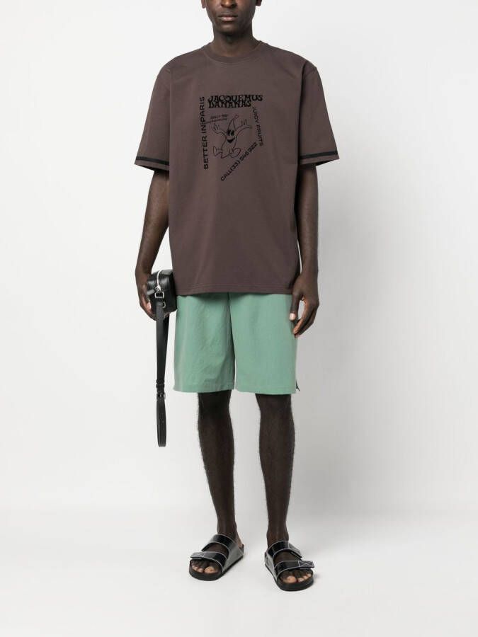 Jacquemus Shorts met ceintuur Groen