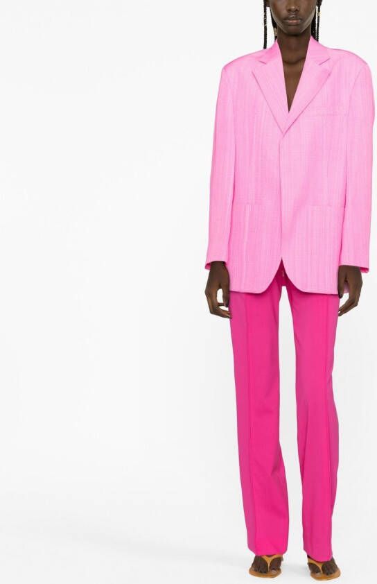 Jacquemus La Veste D'Homme blazer met enkele rij knopen Roze