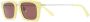 Jacquemus Soli zonnebril met D-montuur Geel - Thumbnail 2