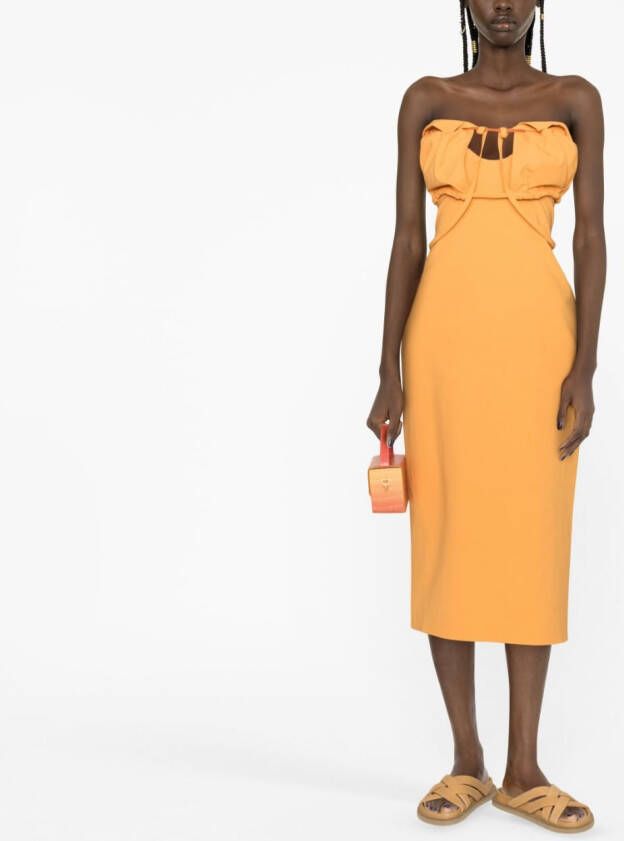 Jacquemus Mouwloze jurk Oranje