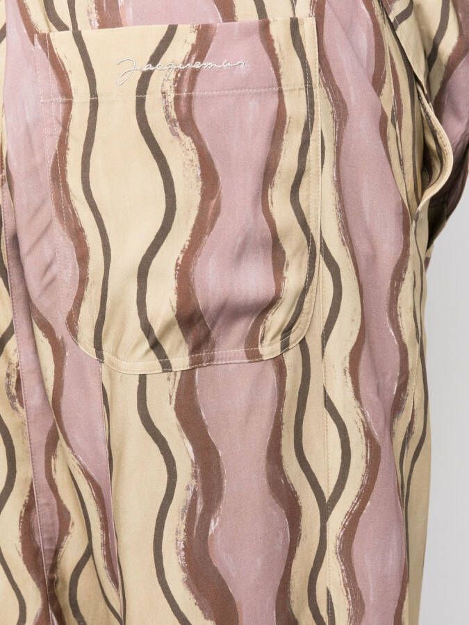 Jacquemus Gestreepte broek Bruin