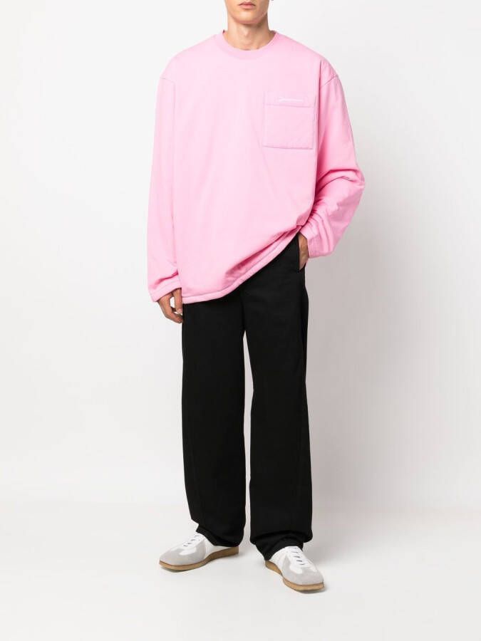 Jacquemus Sweater met lange mouwen Roze