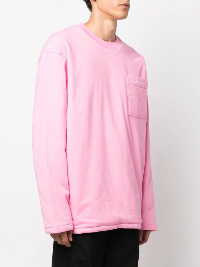 Jacquemus Sweater met lange mouwen Roze