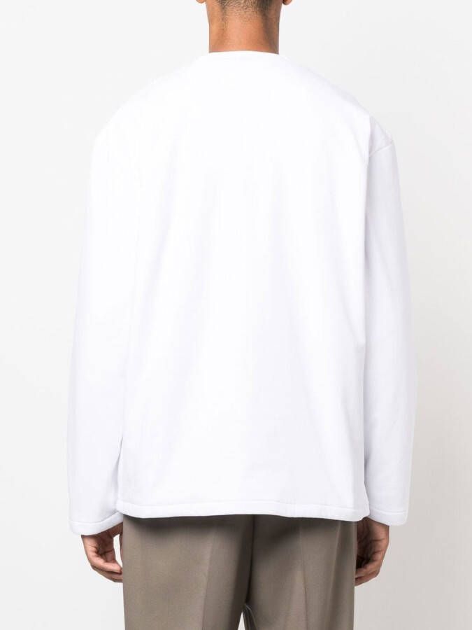 Jacquemus Le T-shirt Bricciola top met lange mouwen Wit
