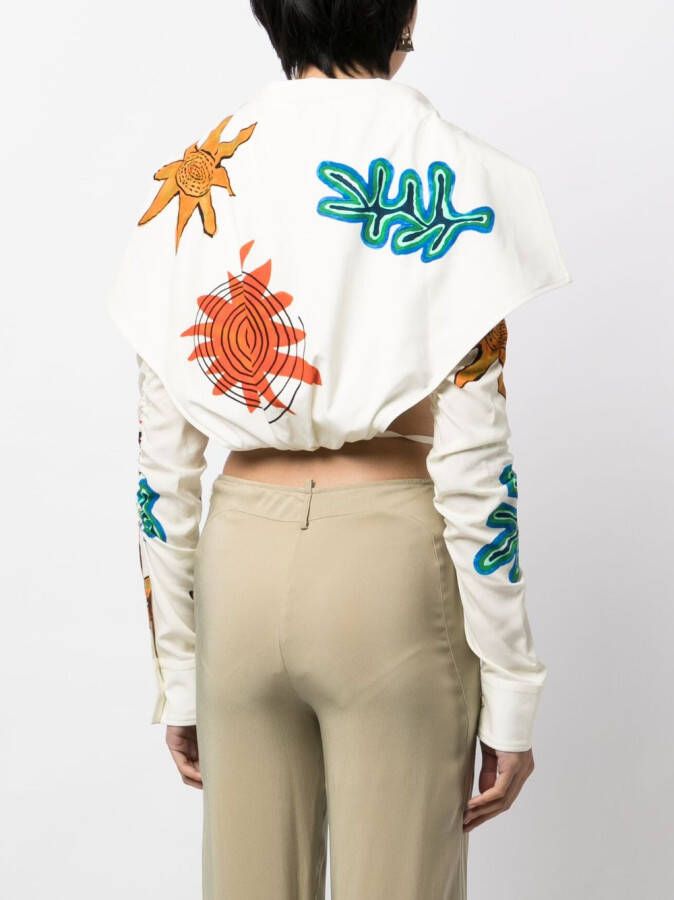 Jacquemus Top met print Geel