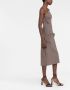 Jacquemus Midi-jurk met rits Bruin - Thumbnail 4