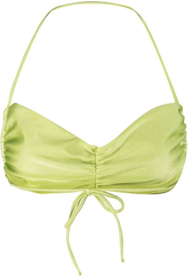 JADE Swim Isla bikinitop met ruches Groen