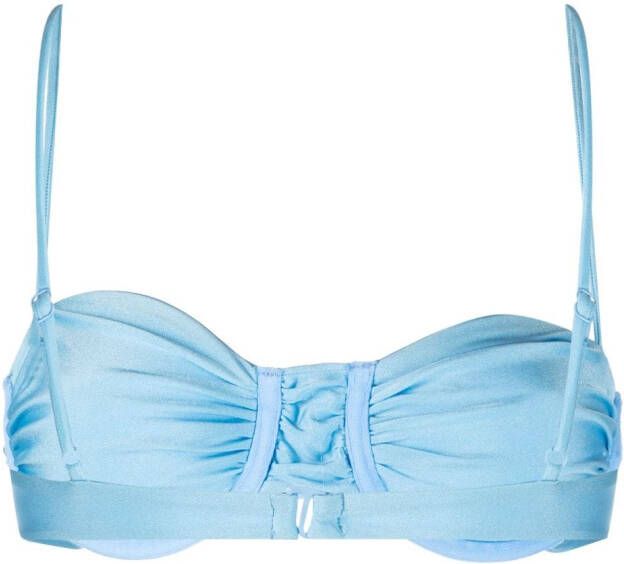 JADE Swim Mia metallic bikinitop Blauw