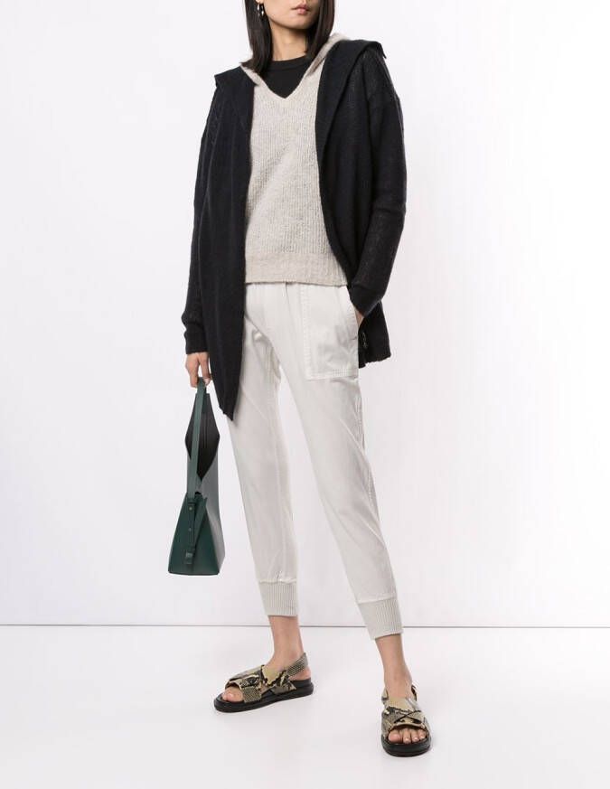 James Perse Broek met trekkoordtaille Wit