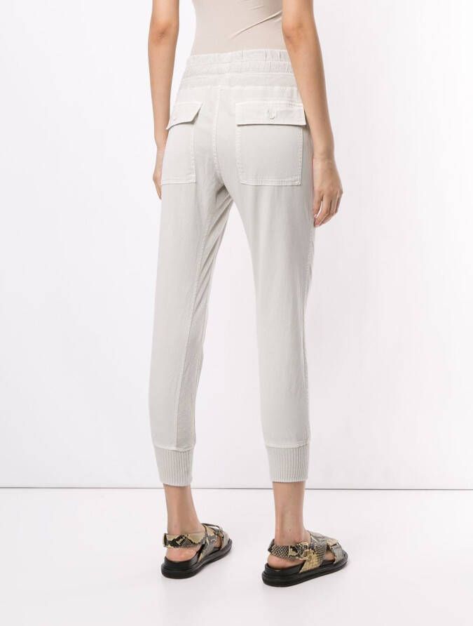 James Perse Broek met trekkoordtaille Wit