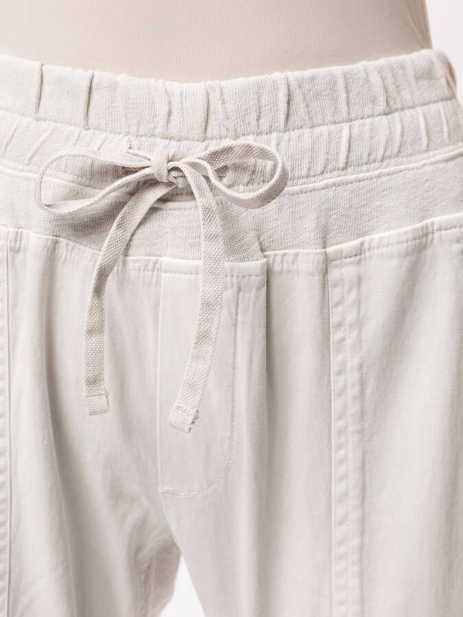 James Perse Broek met trekkoordtaille Wit