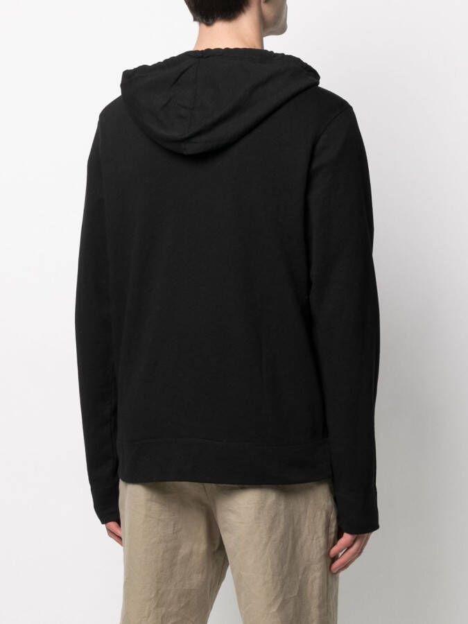 James Perse Fleece hoodie Zwart