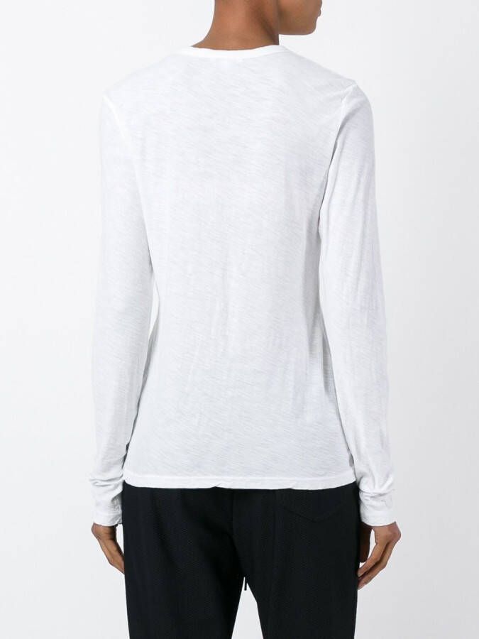 James Perse round neck longsleeved T-shirt Wit