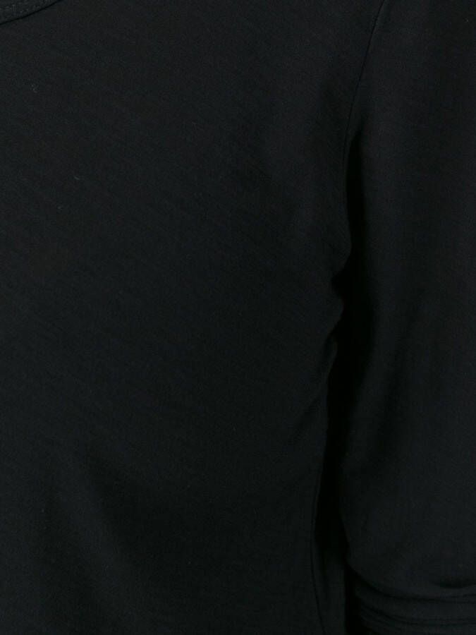 James Perse round neck longsleeved T-shirt Zwart