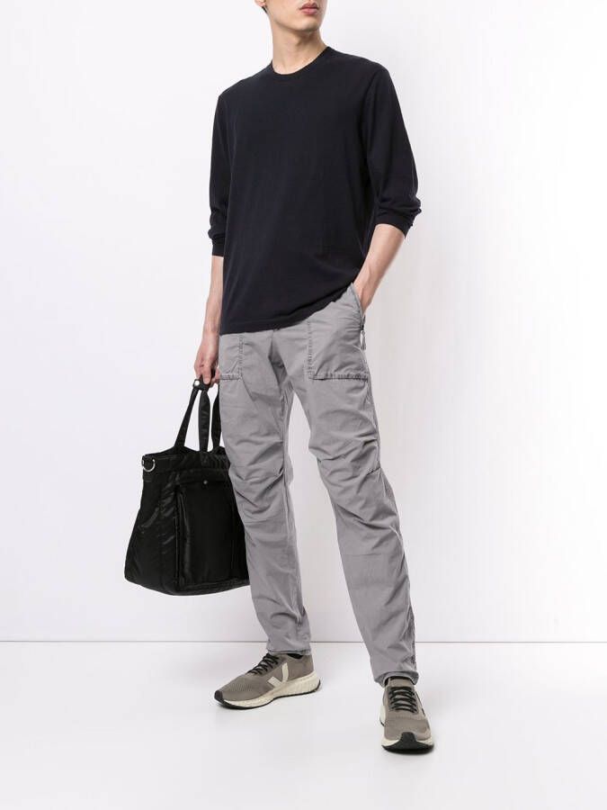 James Perse Straight broek Grijs