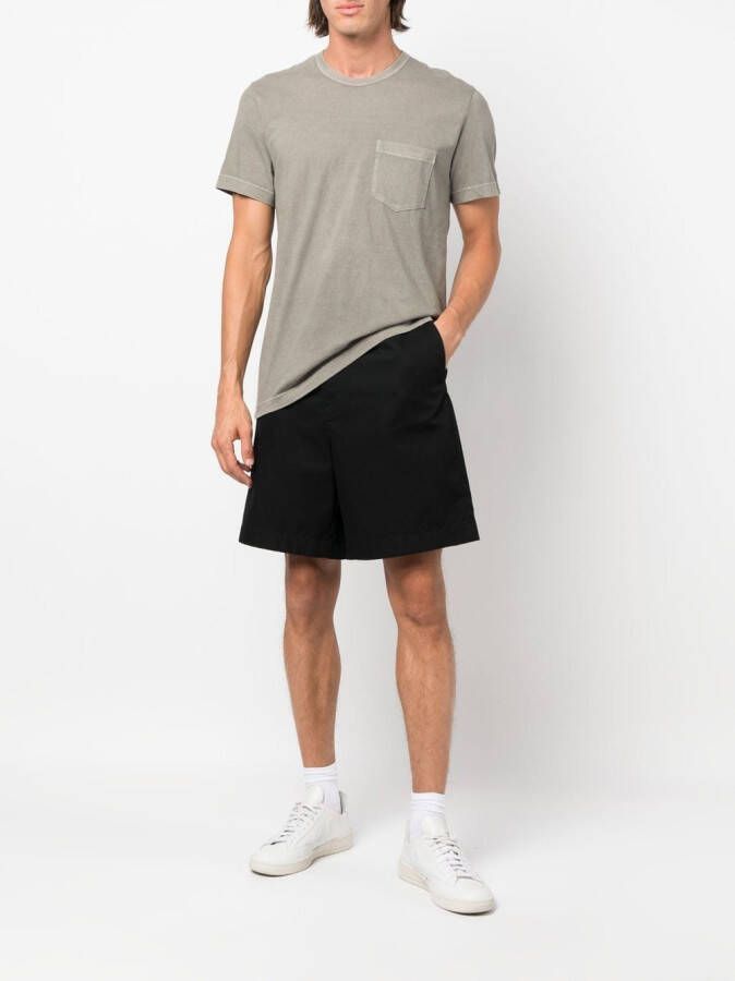 James Perse T-shirt met borstzak Beige