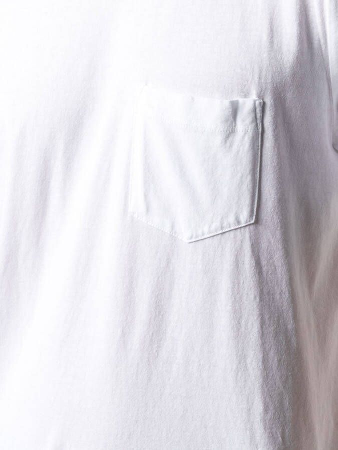 James Perse T-shirt met borstzak Wit