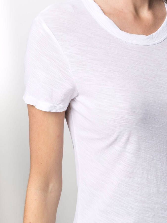 James Perse T-shirt met raglanmouwen Wit