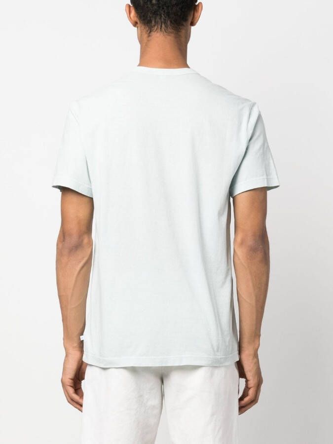 James Perse T-shirt met ronde hals Blauw