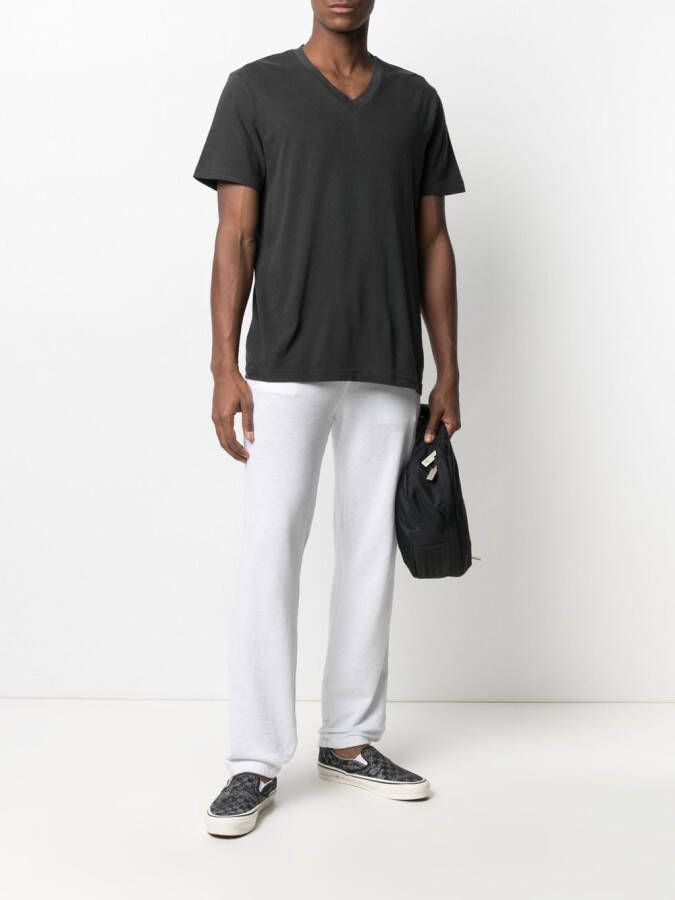 James Perse T-shirt met V-hals Grijs