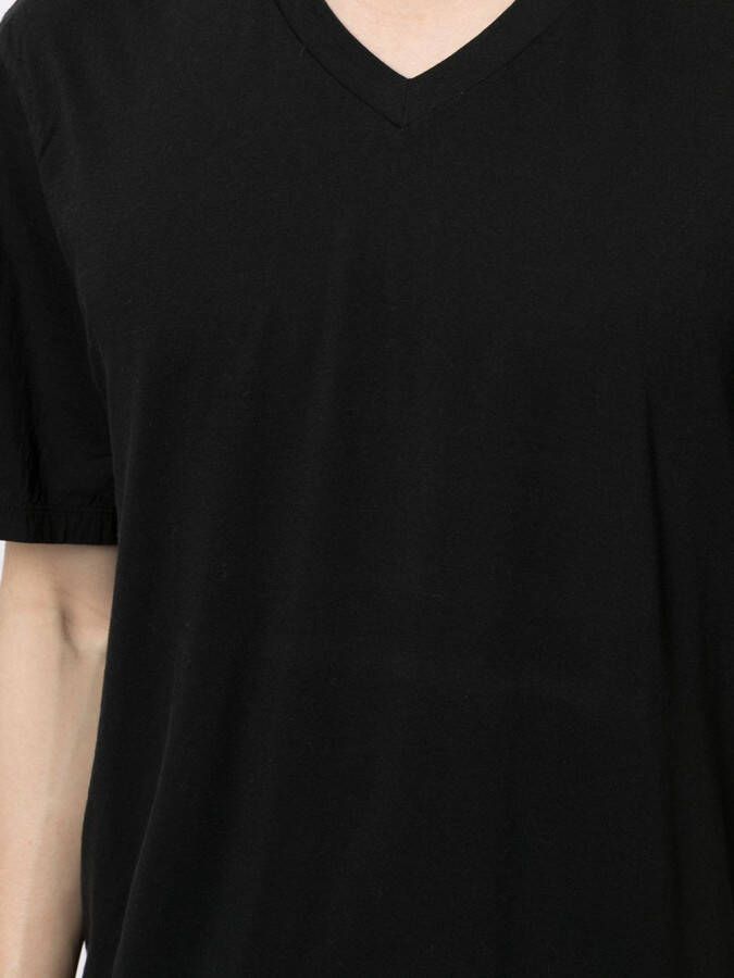 James Perse T-shirt met V-hals Zwart