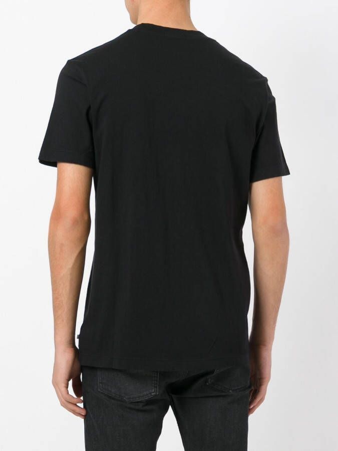 James Perse T-shirt met V-hals Zwart