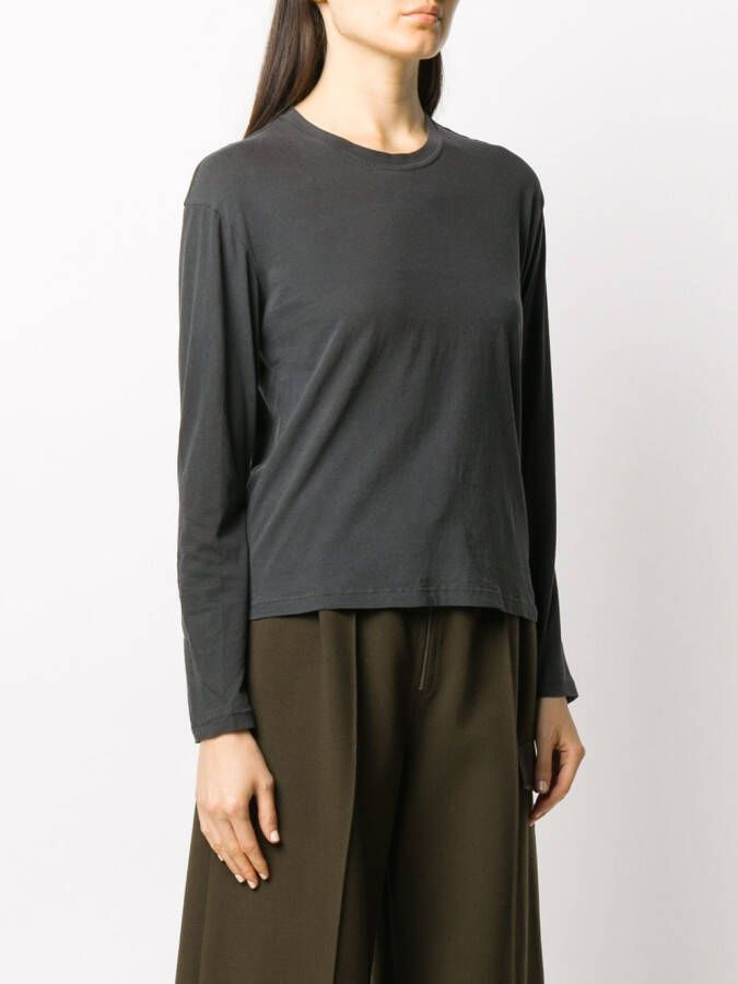 James Perse Top met lange mouwen Zwart