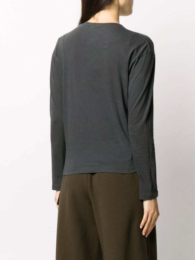 James Perse Top met lange mouwen Zwart