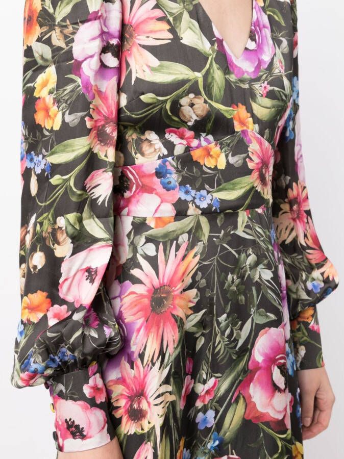 JANE Raphaella midi-jurk met bloemenprint Veelkleurig