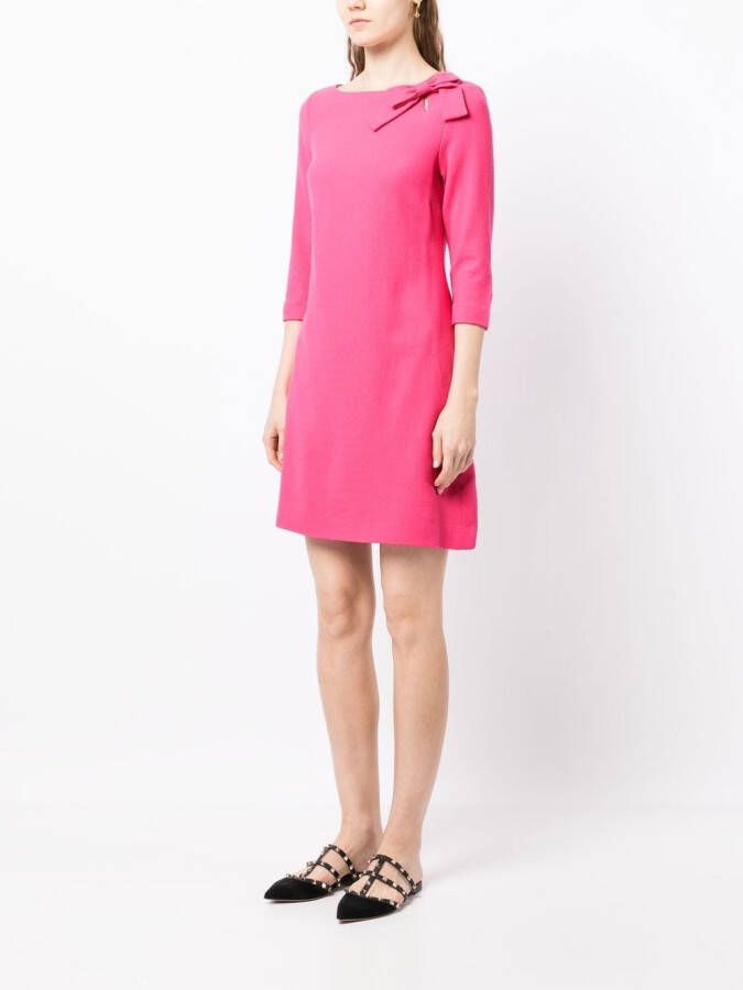 JANE Midi-jurk met strikdetail Roze