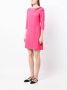 JANE Midi-jurk met strikdetail Roze - Thumbnail 3