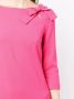 JANE Midi-jurk met strikdetail Roze - Thumbnail 5