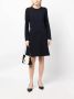 JANE Midi-jurk met ronde hals Blauw - Thumbnail 2