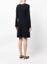 JANE Midi-jurk met ronde hals Blauw - Thumbnail 4