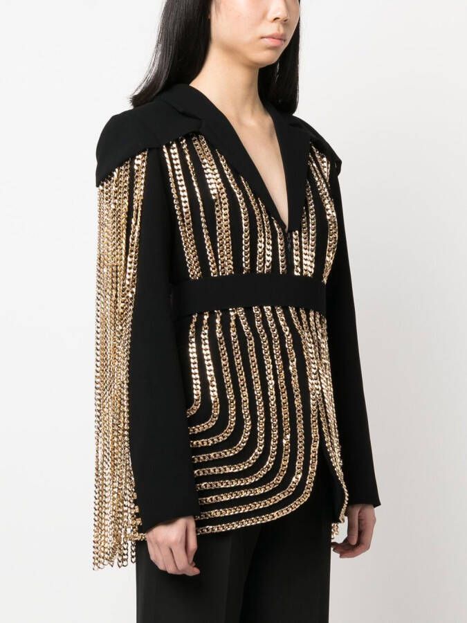 JEAN-LOUIS SABAJI Blazer met enkele rij knopen Zwart