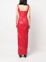 JEAN-LOUIS SABAJI Jurk van imitatieleer Rood - Thumbnail 4