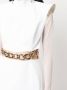JEAN-LOUIS SABAJI Maxi-jurk met kettingdetail Wit - Thumbnail 5