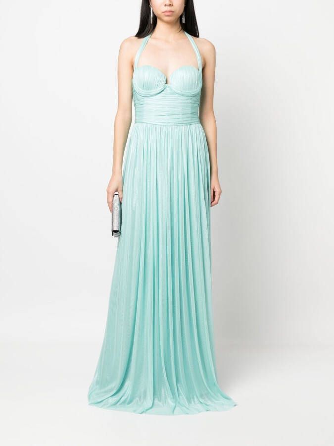 JEAN-LOUIS SABAJI Strapless maxi-jurk Blauw