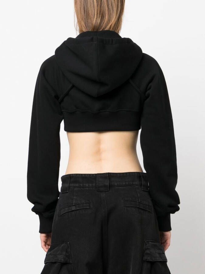Jean Paul Gaultier Hoodie met rits Zwart