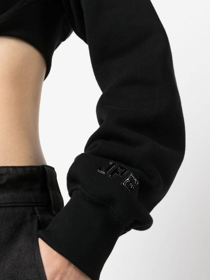 Jean Paul Gaultier Hoodie met rits Zwart