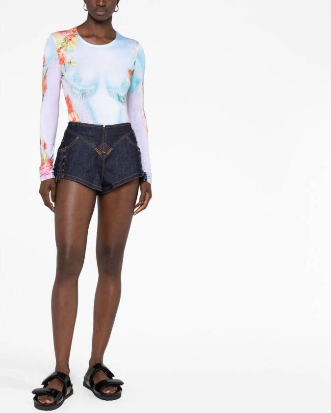 Jean Paul Gaultier Denim shorts Blauw