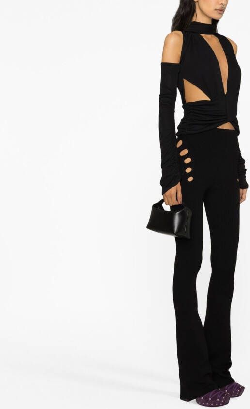 Jean Paul Gaultier High waist broek Zwart