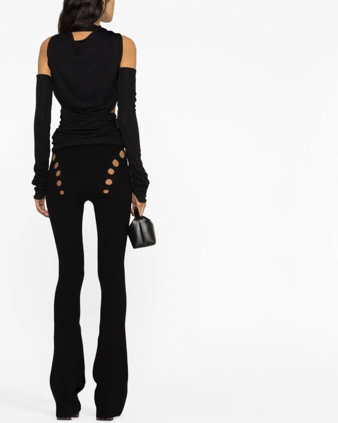 Jean Paul Gaultier High waist broek Zwart
