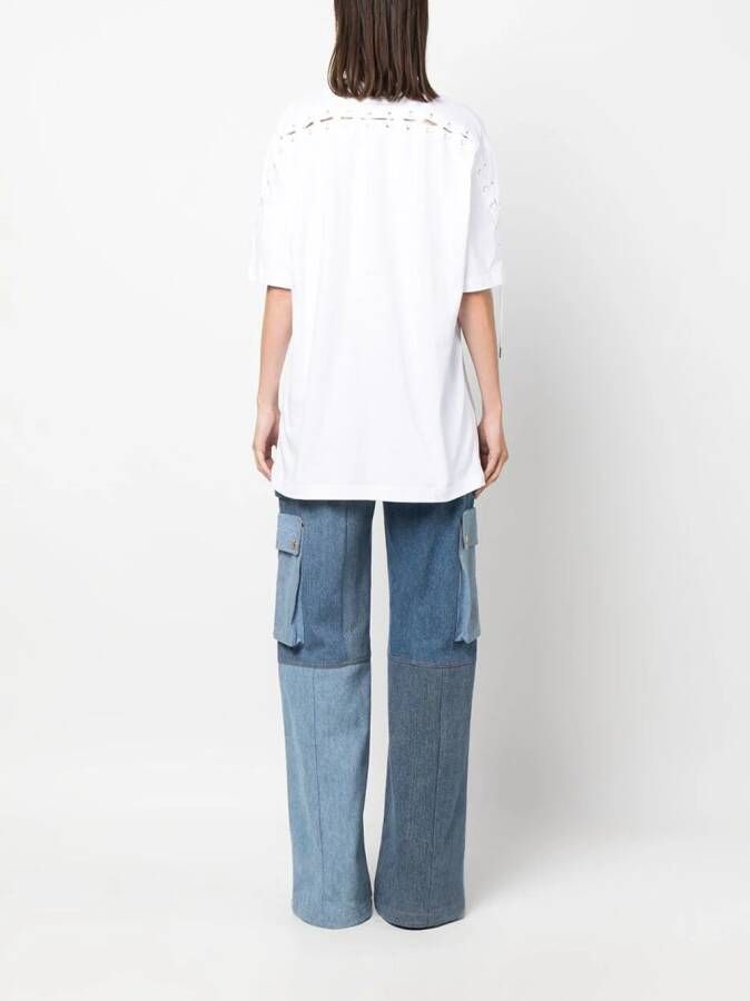 Jean Paul Gaultier T-shirt met logoprint Wit